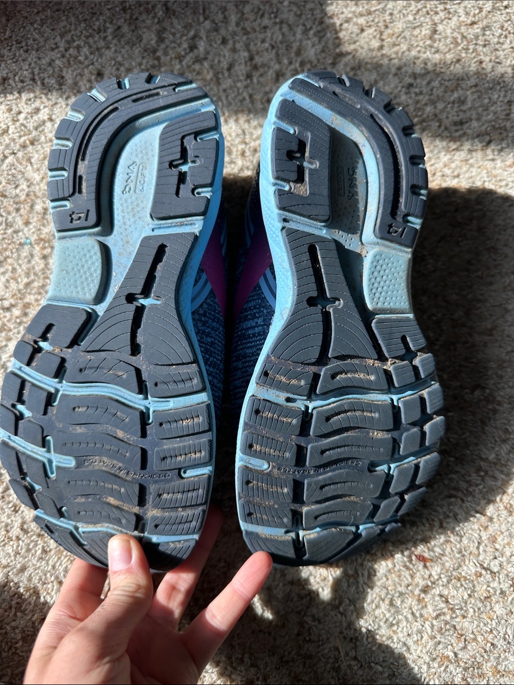 Brooks Running Shoes - Navy with Pink and Light Blue Accents - Picture 4 of 5